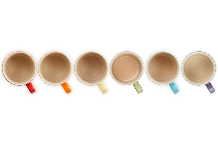 Stoneware Rainbow Set of 6 Mugs