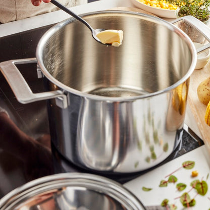 Demeyere Industry 5 Soeppan 8L Dichte Rand