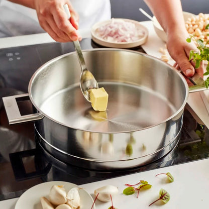 Demeyere John Pawson 7 Lage Kookpan - dubbelwandige deksel 28cm