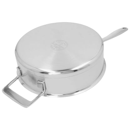 Demeyere Silver 7 Hapjespan / Sauteerpan dubbelwandig deksel