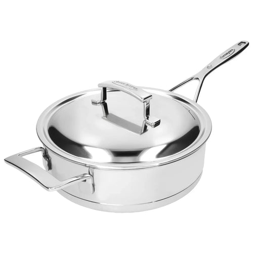 Demeyere Silver 7 Hapjespan / Sauteerpan dubbelwandig deksel