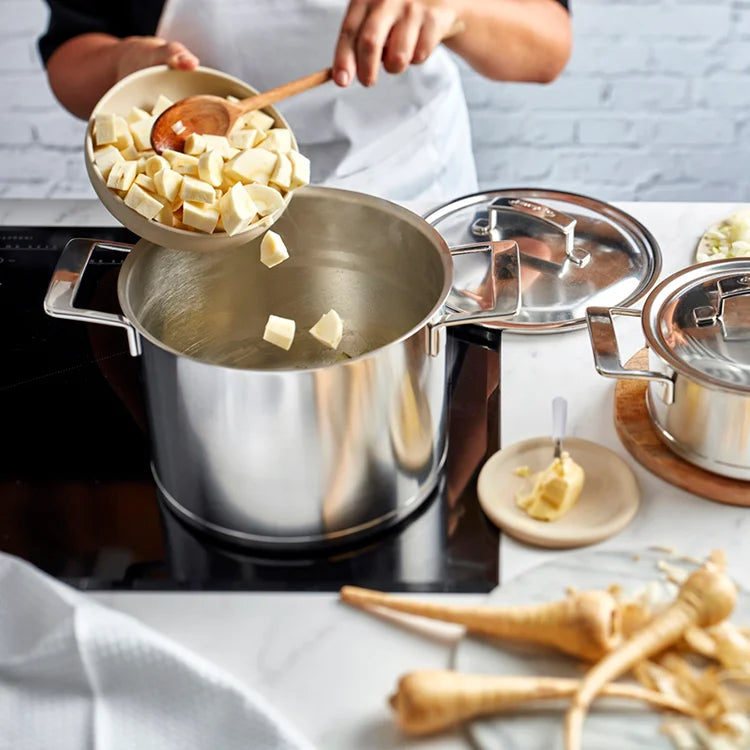 Demeyere Silver 7 Soeppan Met Dubbelwandige Deksel