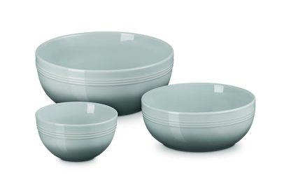 Stoneware Coupe Set of 3 Serving Bowls