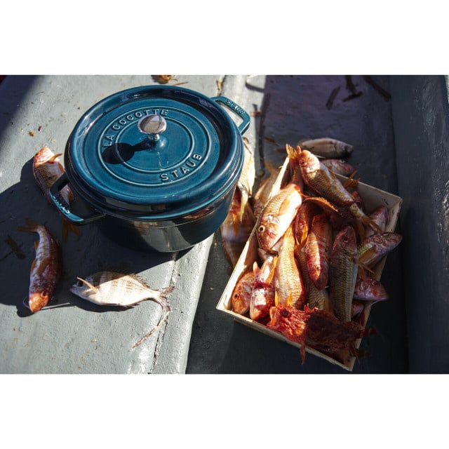 Staub Braadpan Gietijzer La Mer Blauw