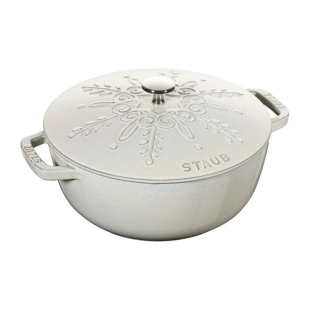 Staub Braadpan Snowflake White 24cm - 3.6L