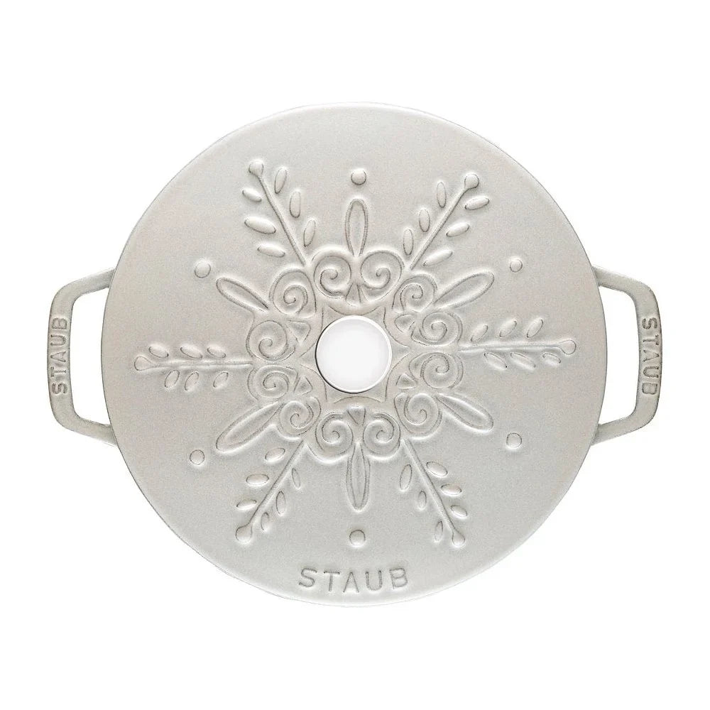 Staub Braadpan Snowflake White 24cm - 3.6L