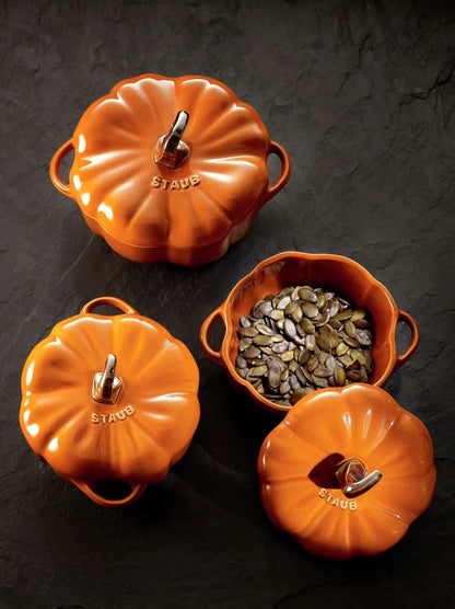 Staub Keramiek Pompoen Cocotte Kaneel 12cm / 0.5L